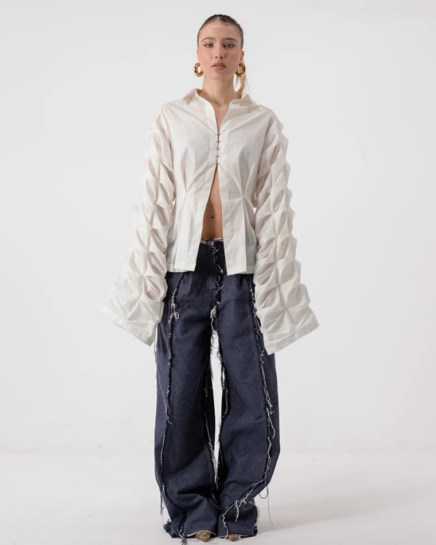 Claudya Architectural Sleeve Blouse  - Image 5