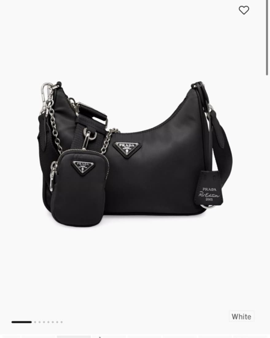 Stylish Prada Nylon Hobo Bag - Image 3