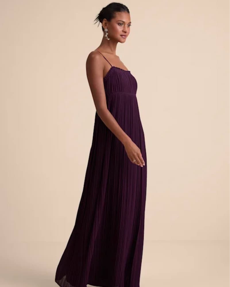 Purple Long Maxi Dress  - Image 4