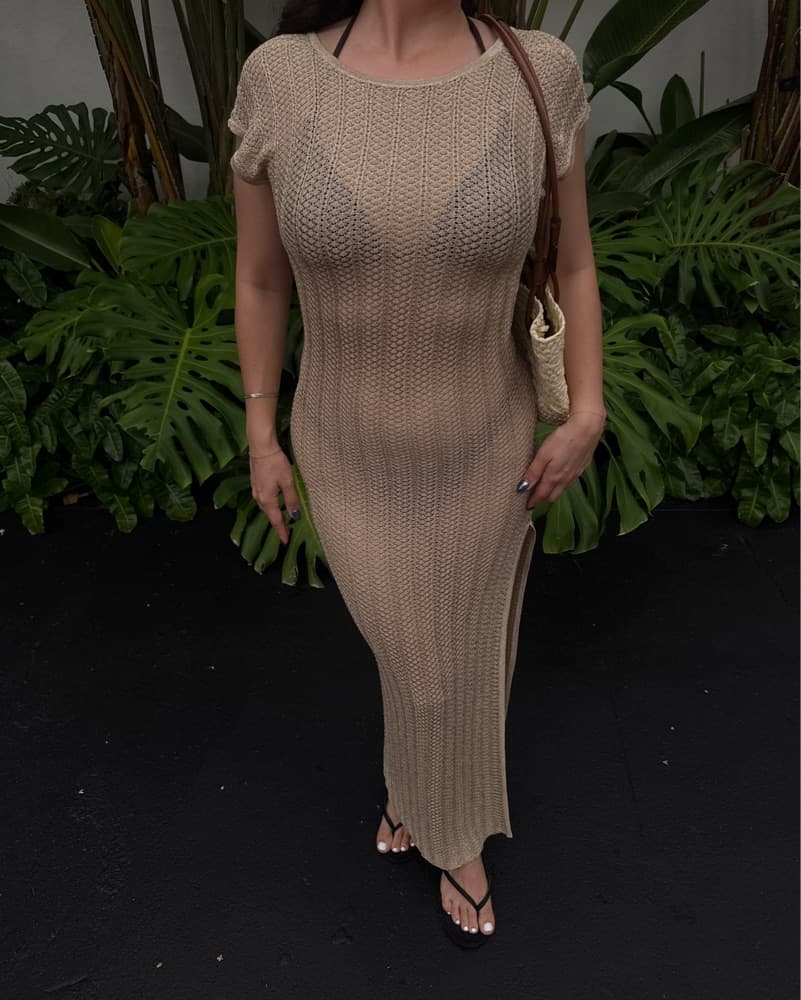 Gold Dress/Swim Coverup - Image 5