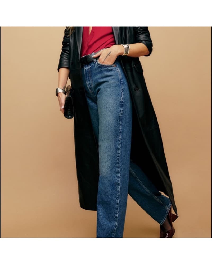 Reformation Abby High-Rise Straight Jean - Image 2