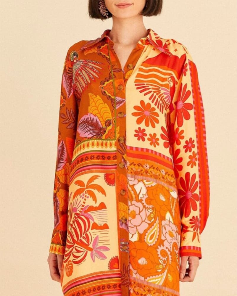 Farm Rio Top / Shirtdress - Image 3