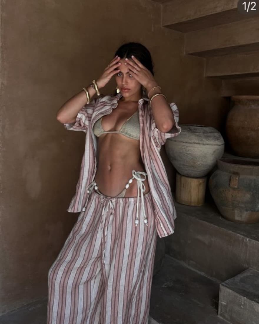 Pink Striped Set  - Image 1