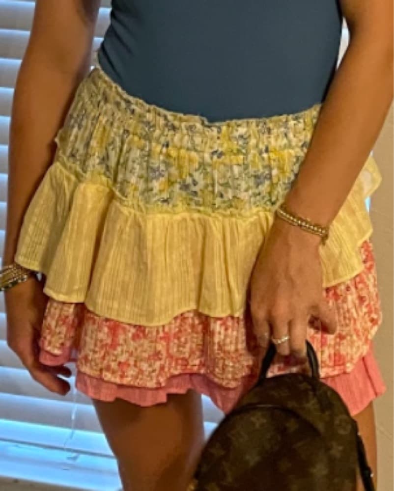 LoveShackFancy Ruffle Mini Skirt - Image 2