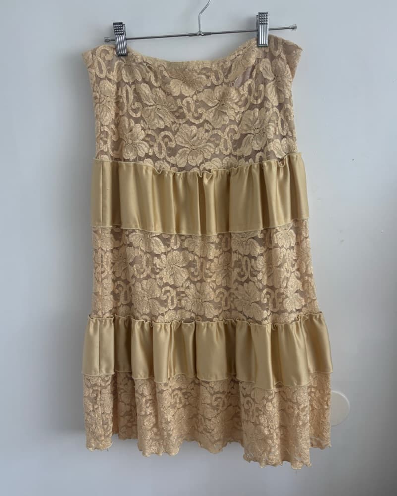 Vintage Golden Butter Yellow Skirt - Image 1