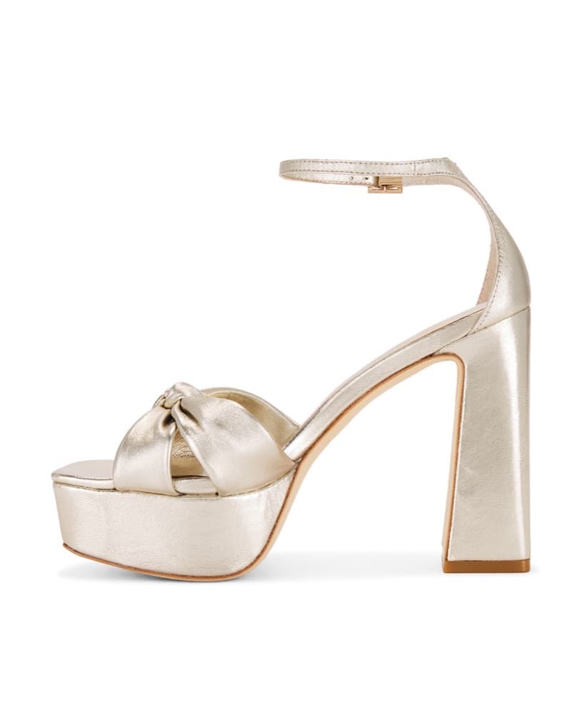x Revolve Jin Platform in Pale Gold  - Image 5