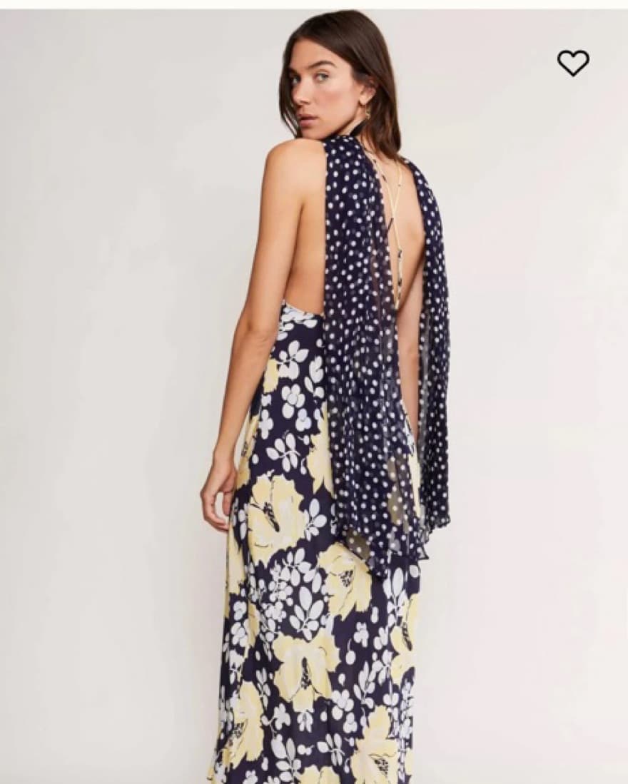 Rixo Hayley Silk Midi Dress - Image 3