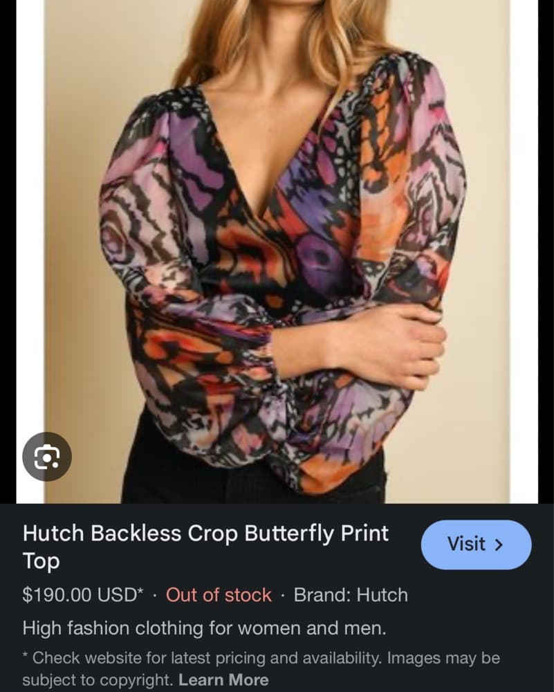 Hutch Butterfly Top - Image 2
