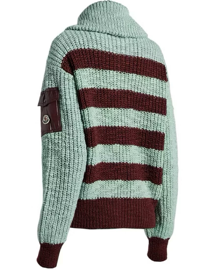 Moncler Striped Knit Cardigan Sweater - Image 4