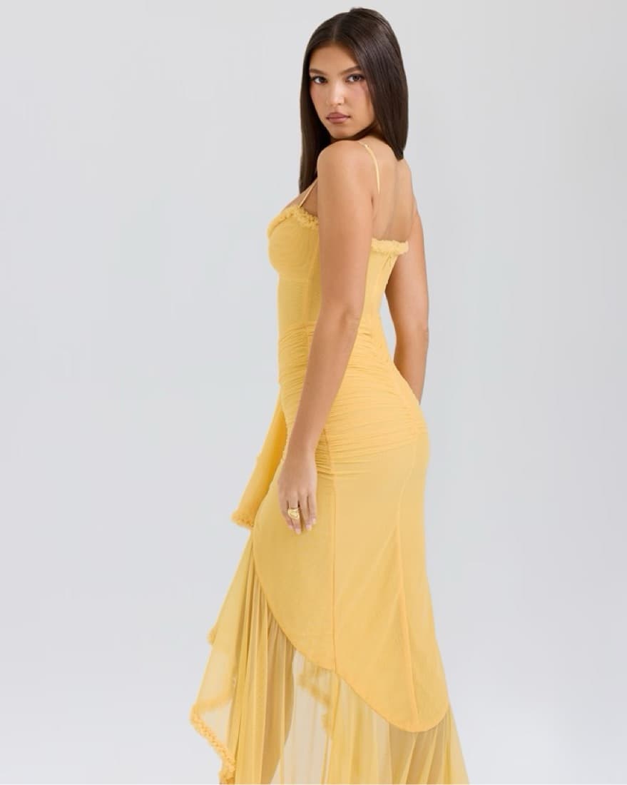 House Of CB Gabbi Apricot Maxi - Image 4