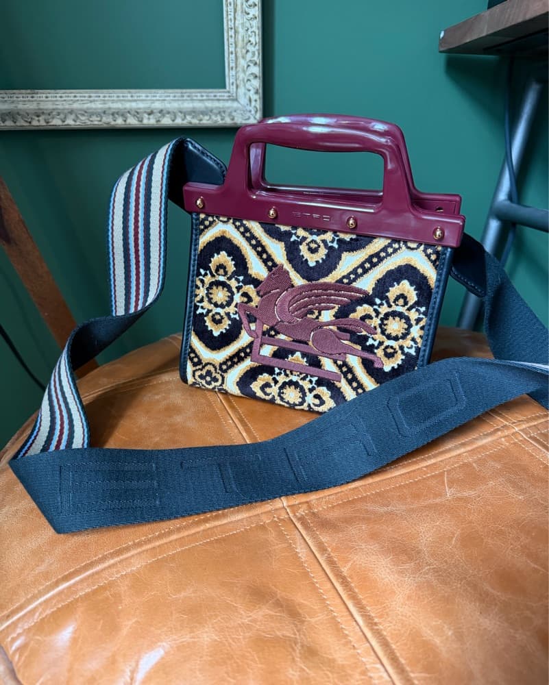Etro Small Love Trotter Tote — Jacquard - Image 5