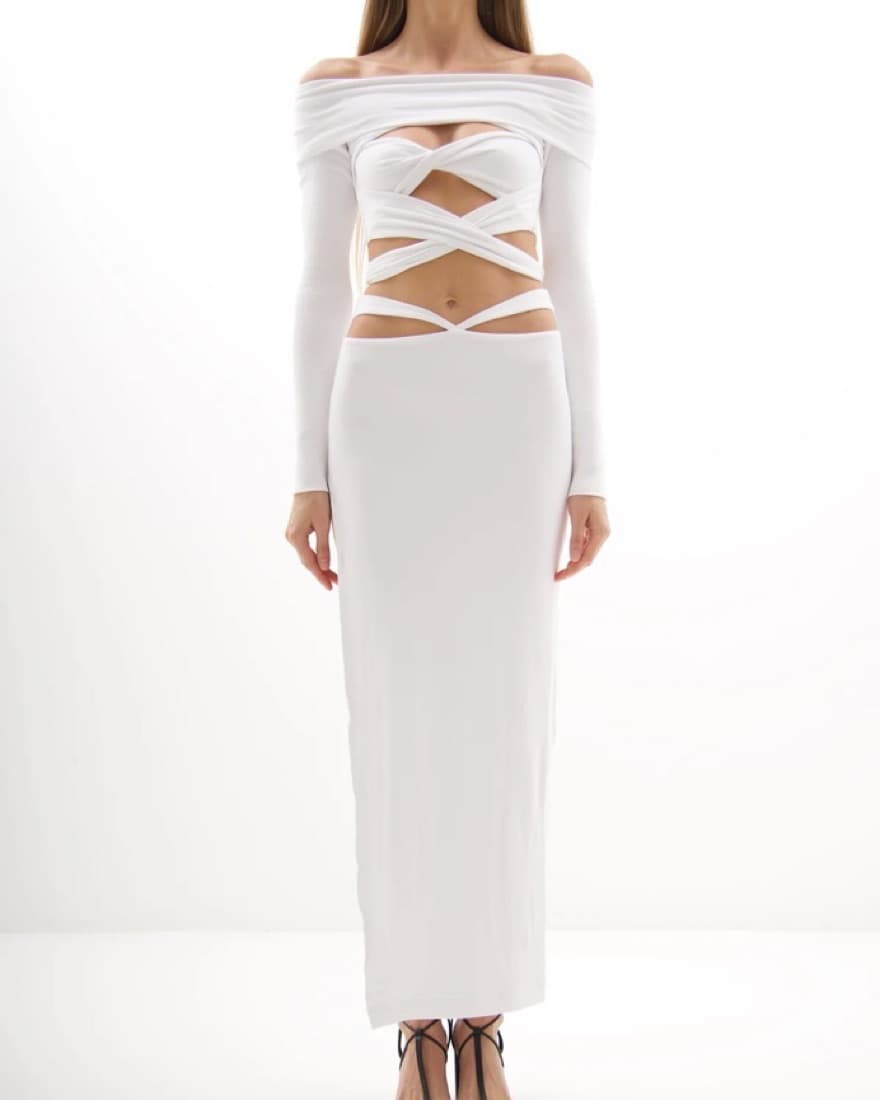 Lama Jouni Matching Skirt And Top Set  - Image 1