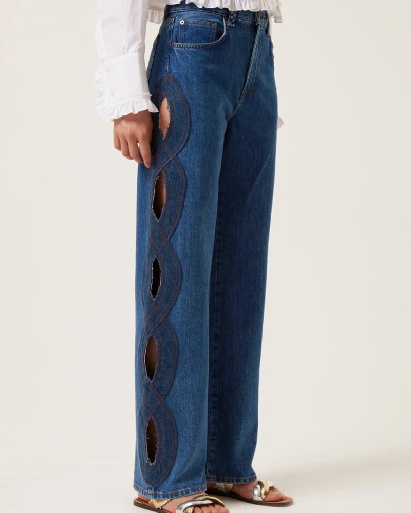 Tresse Jeans with Braid Opening - Image 1