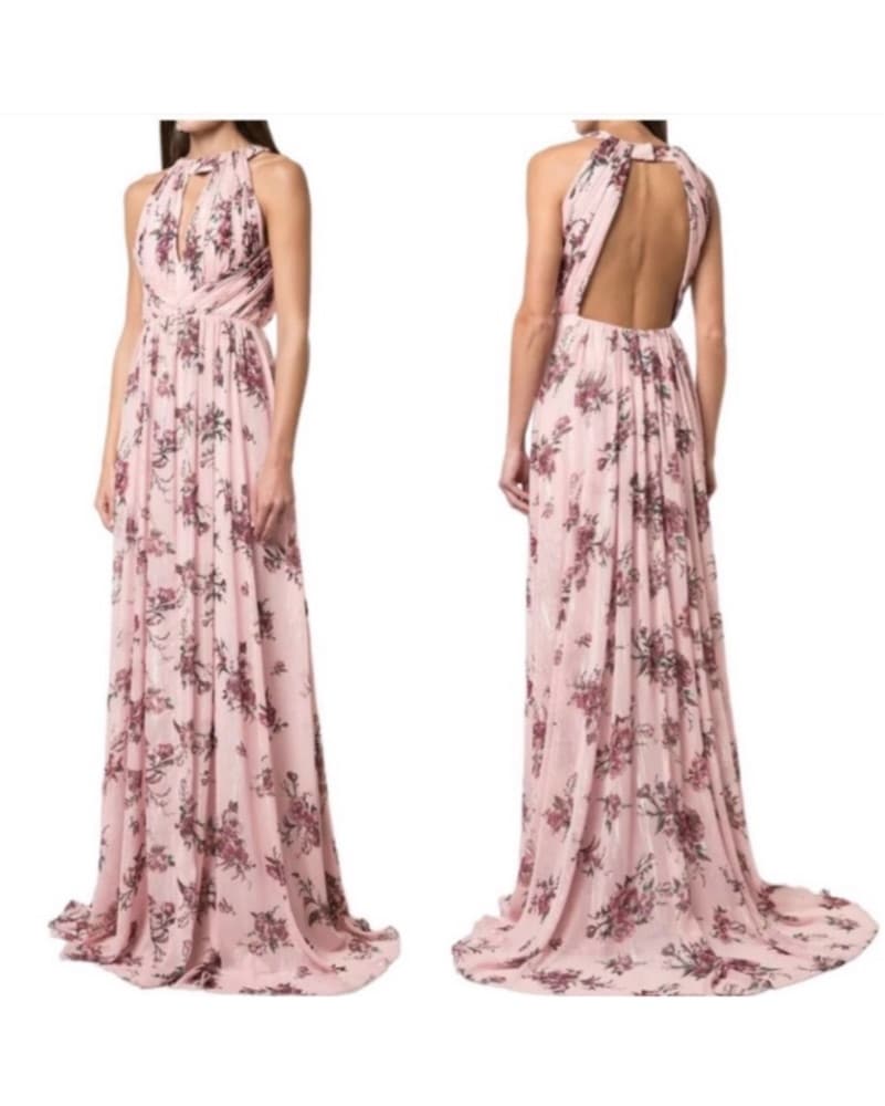 Marchesa Pink Floral dress - Image 1