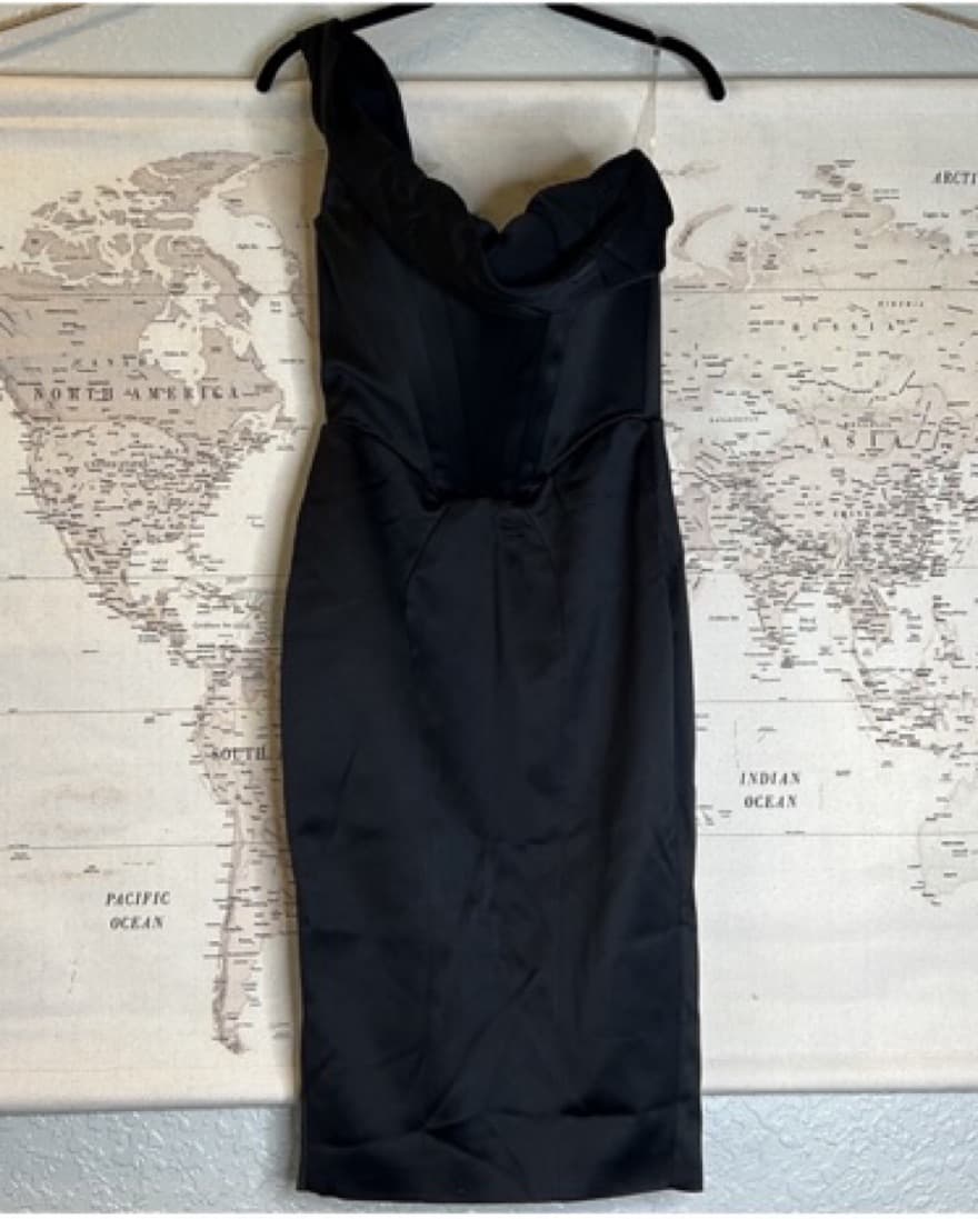 House Of CB ‘Raphaella’ Black Satin  - Image 5