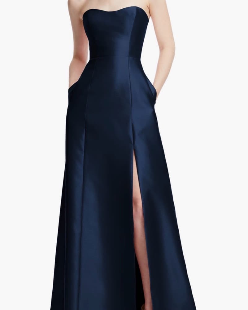 Elegant Navy Blue Gown - Image 1