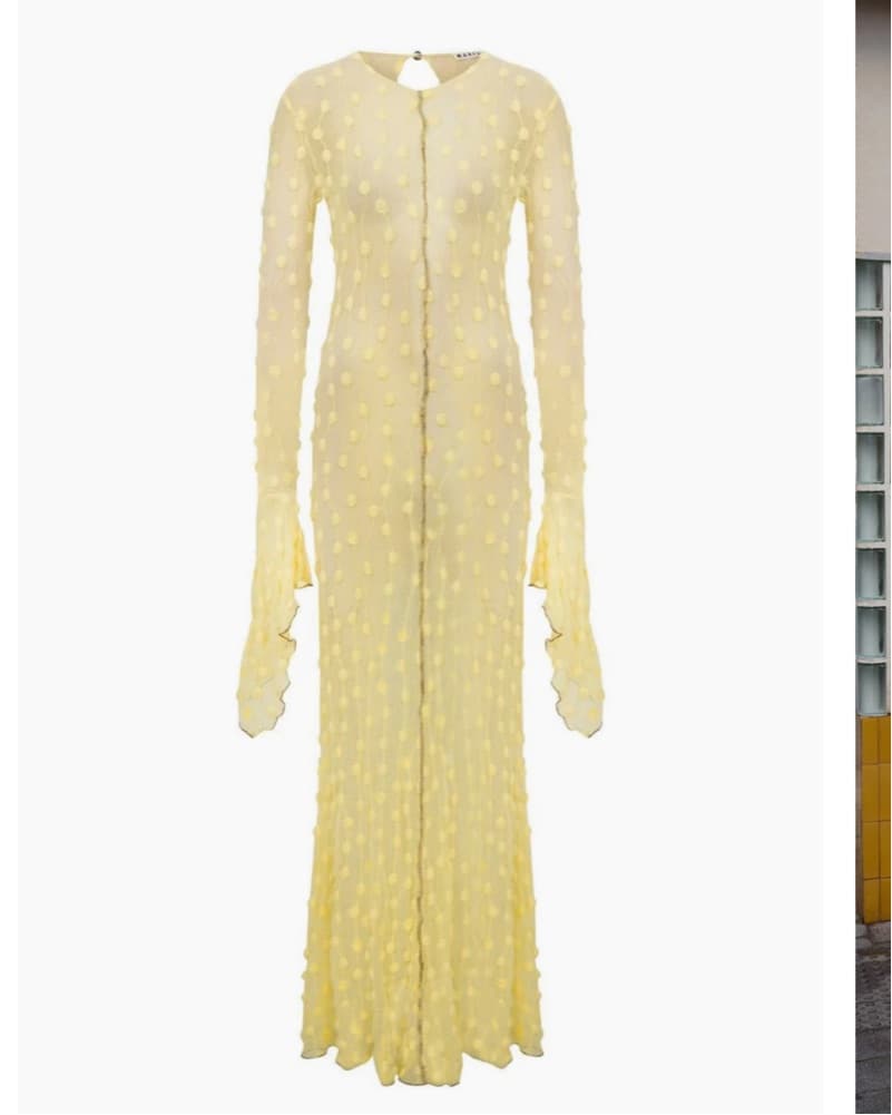 Marfa Yellow Dress + Scarf - Image 6