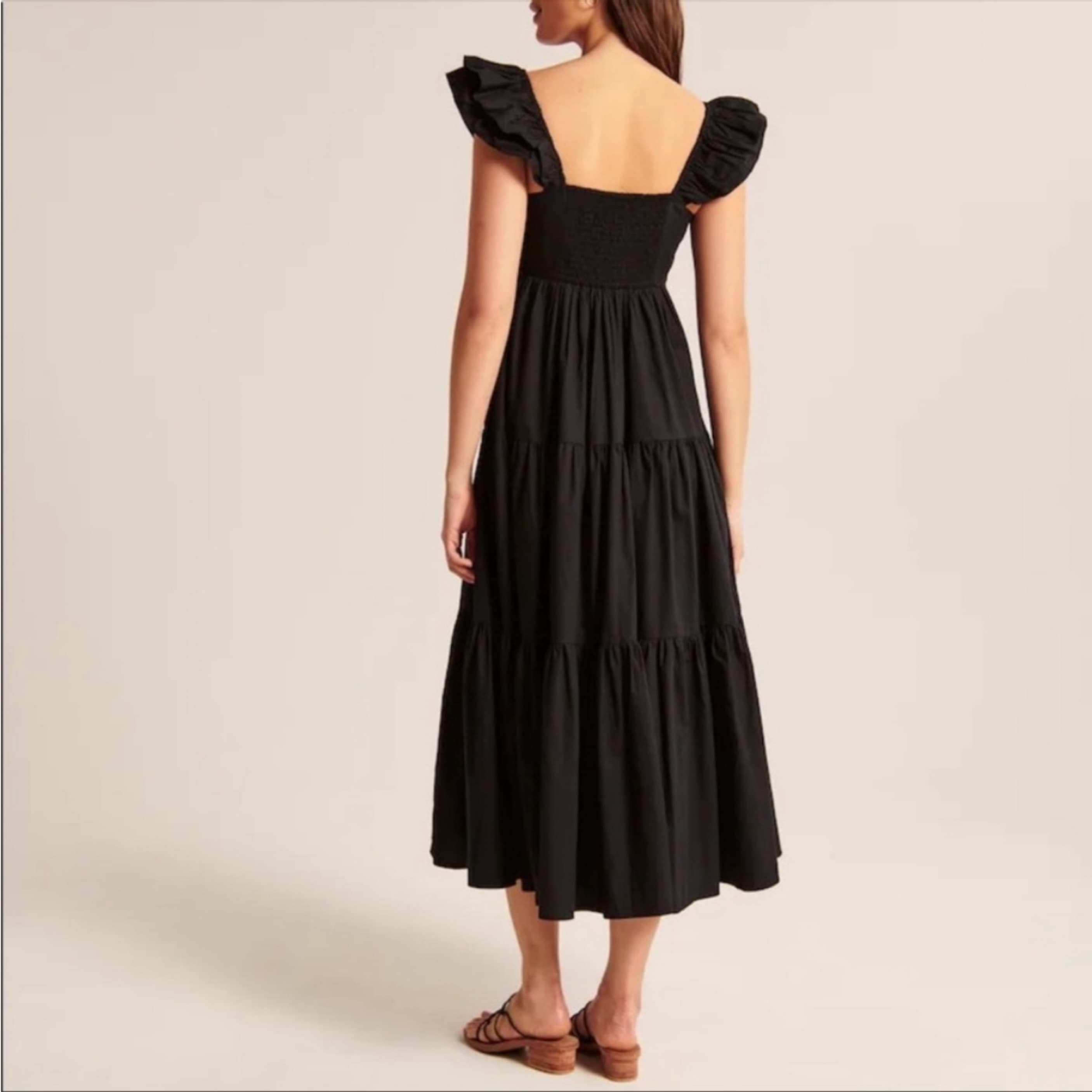 abercrombie & fitch ruched fluted Dress - Image 2
