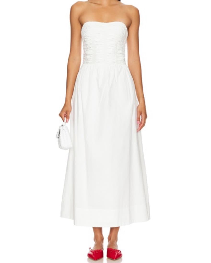 Faithful The Brand White Midi/maxi Dress - Image 1