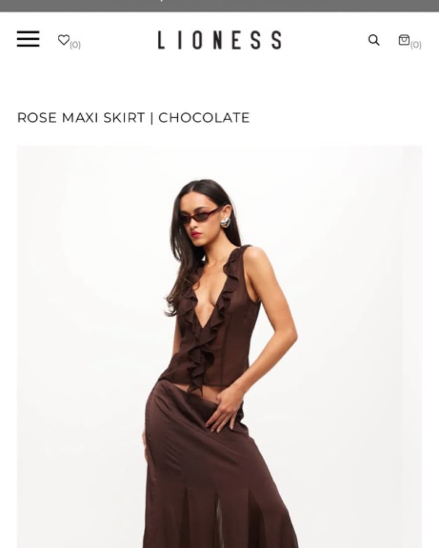 Lioness Chocolate Skirt Set - Image 1