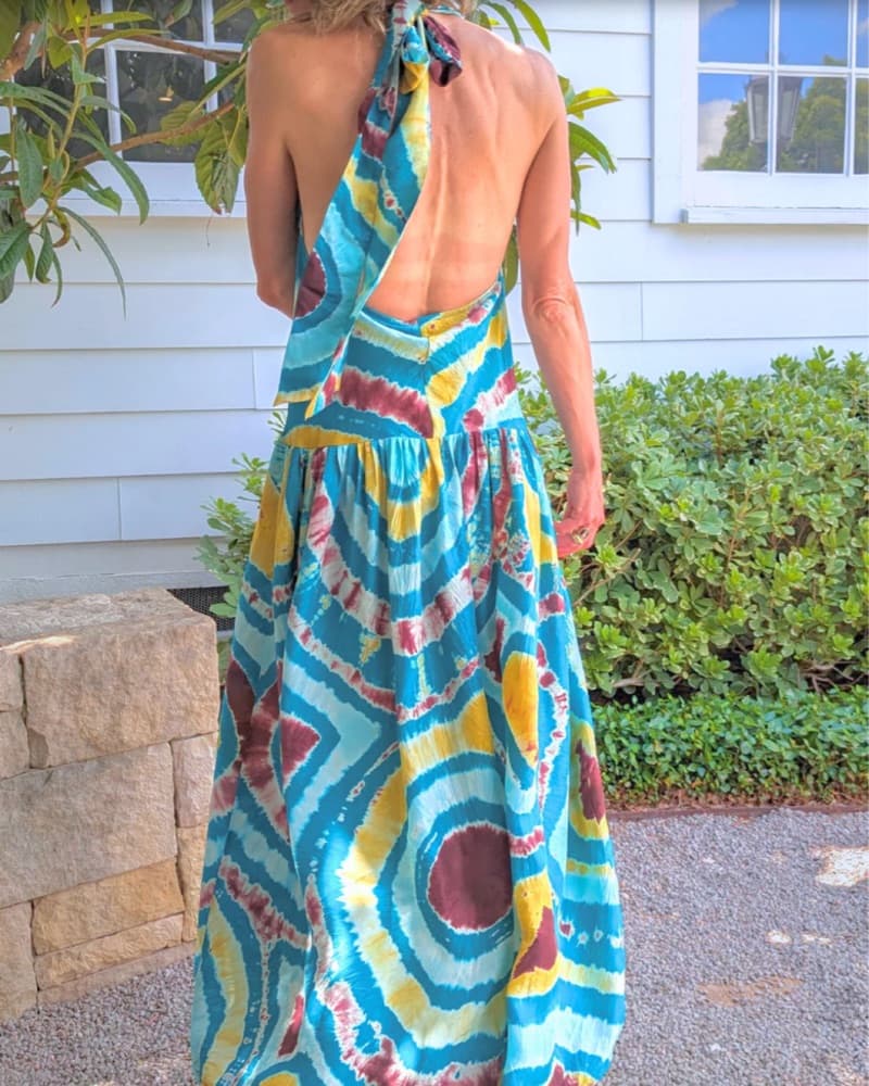 Vibrant Tie-Dye Maxi Dress - Image 3