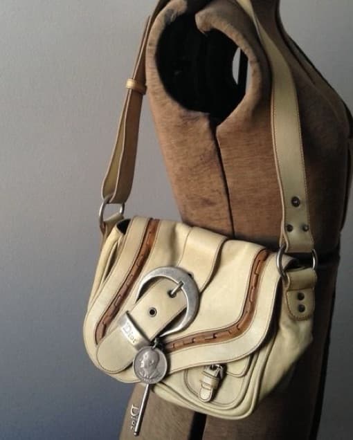 DIOR SADDLE GAUCHO BAG BEIGE - Image 2
