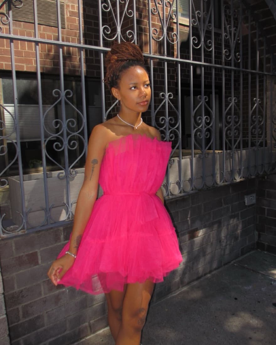 Pink Tulle Dress - Image 2
