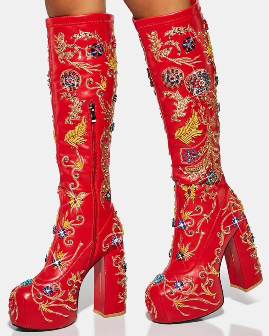 Azalea Wang Gorgeous Embroided Boots - Image 1