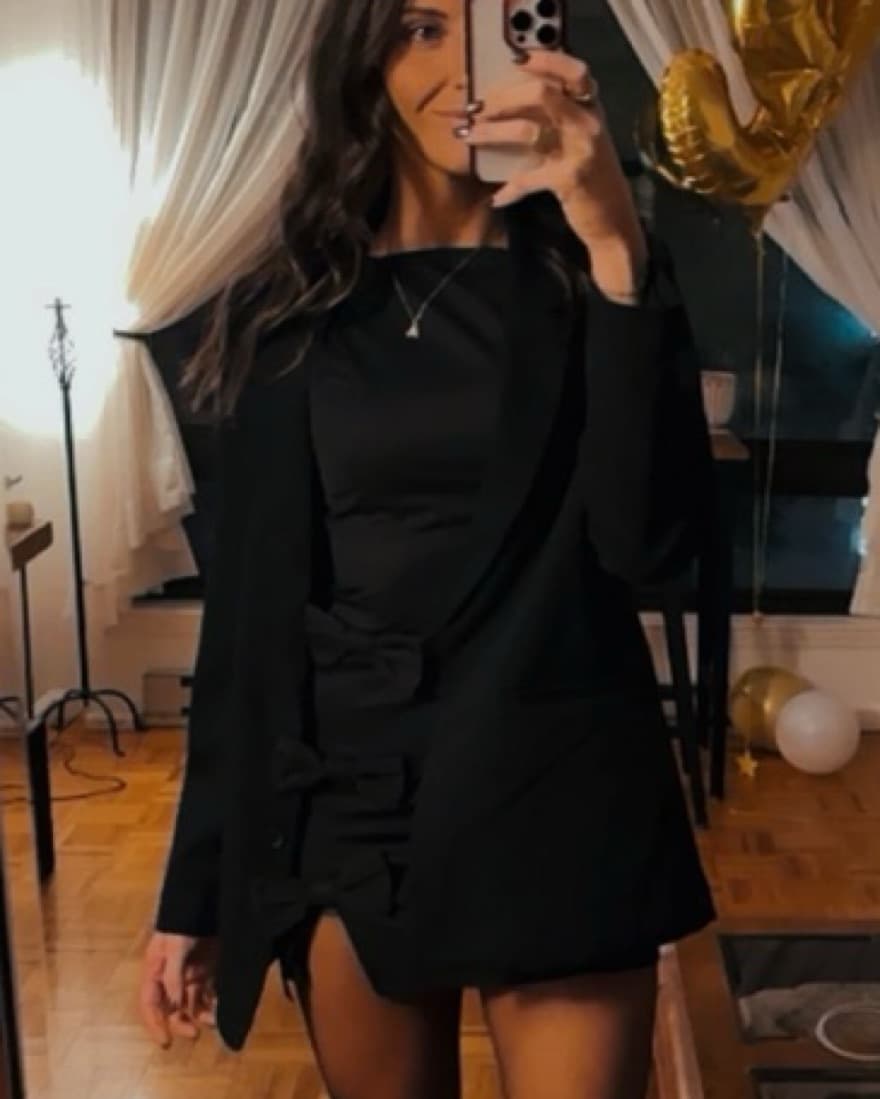 MERYL MINI DRESS IN BLACK- MORE TO COME - Image 3