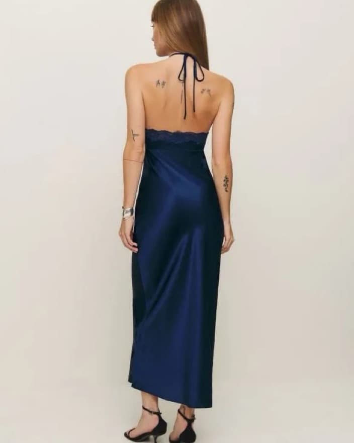 Reformation Aara Silk Dress - Image 4