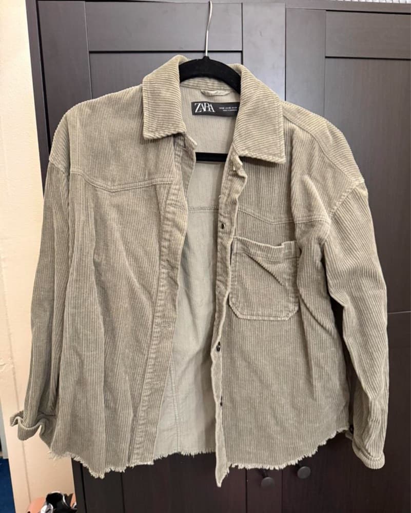 Zara Corduroy Oversized Jacket - Image 1
