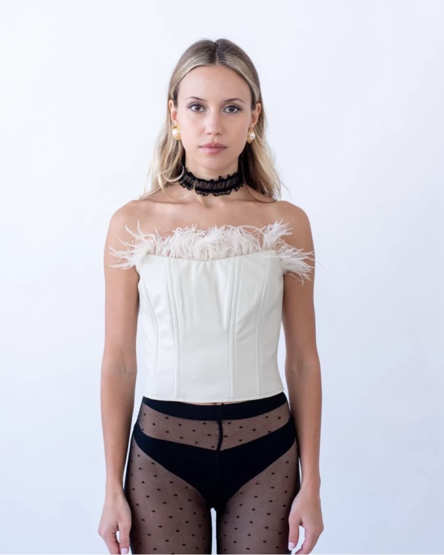 Feather Corset Top - Image 1