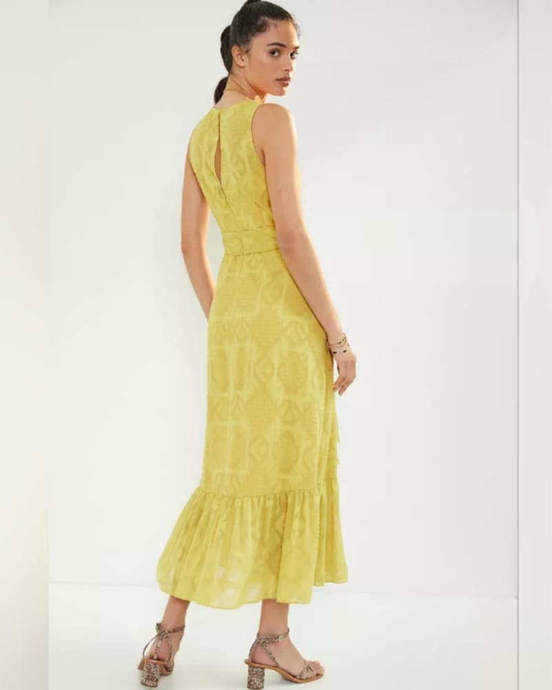 Vibrant Yellow Anthropologie Dress - Image 2