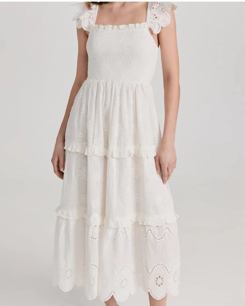Cleobella Taryn White Midi Dress - Image 2