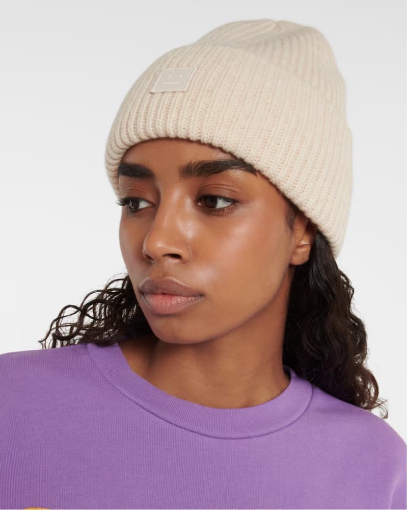 Acne Studios Beige Beanie - Image 4
