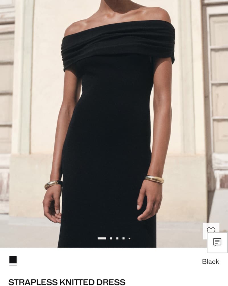 Black Strapless Maxi Dress - Image 3