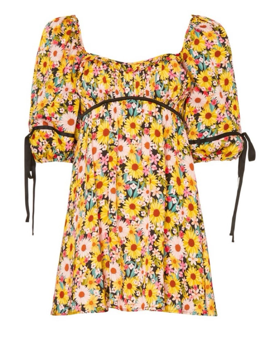 For Love And Lemons Floral Mini Dress - Image 4