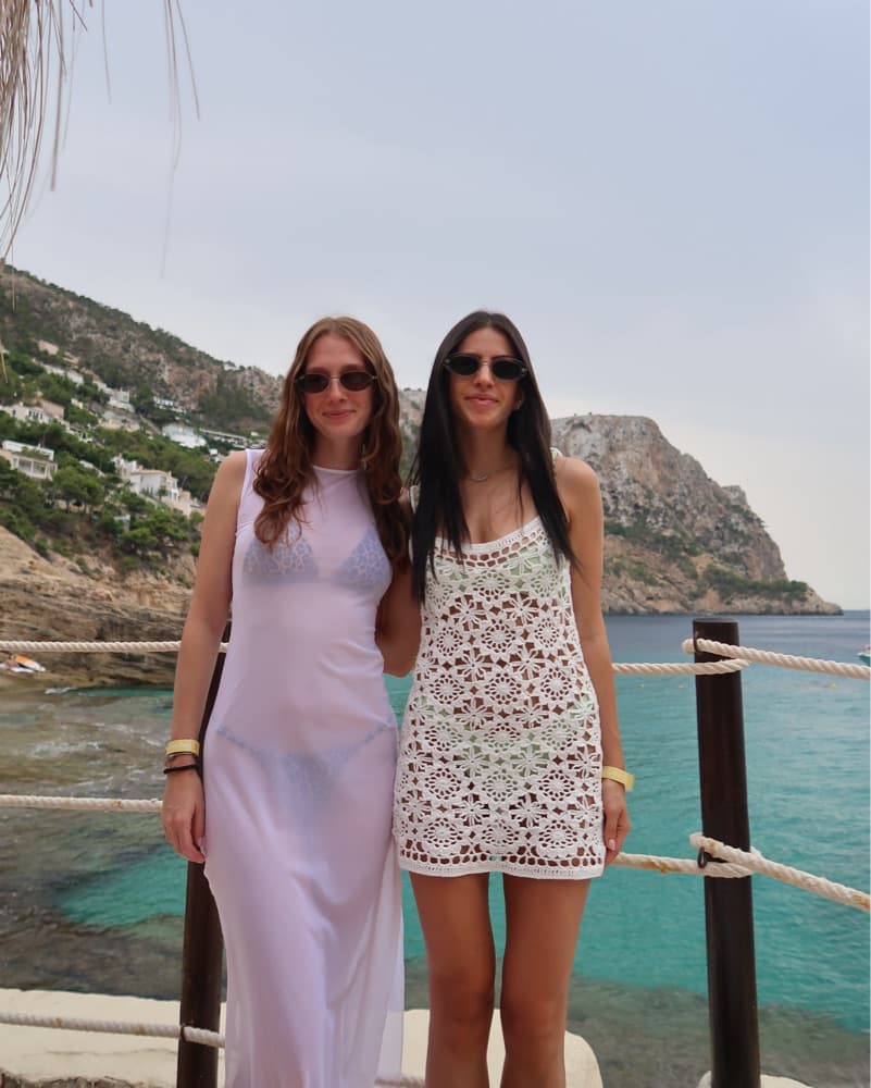 Frankies Sunshine Crochet Mini Dress - Image 3