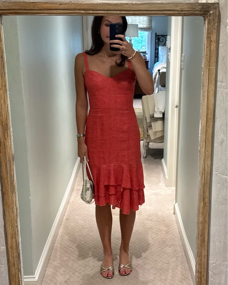 Milly Kendal Linen Dress - Image 3