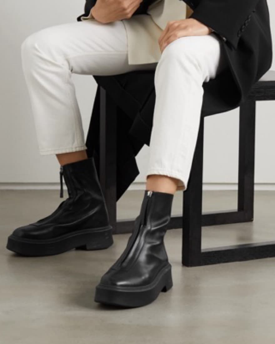 THE ROW Zipped leather ankle boots - Image 2