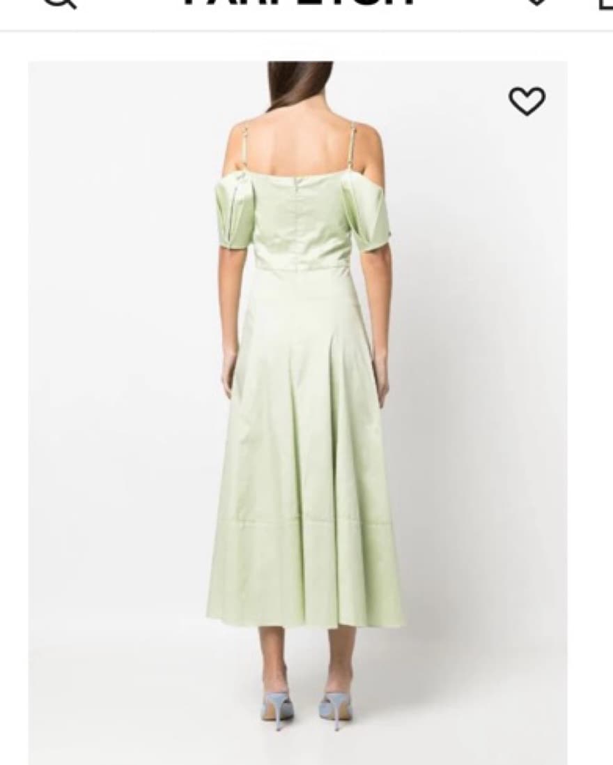 Cult Gaia Green Dina Cutout Dress - Image 4