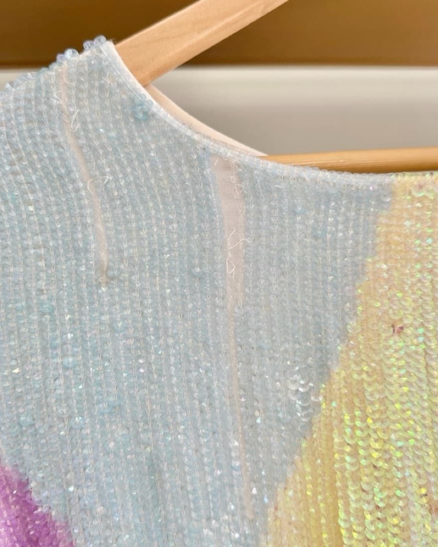 Retrofete Grace Swirl Sequin Dress - Image 4