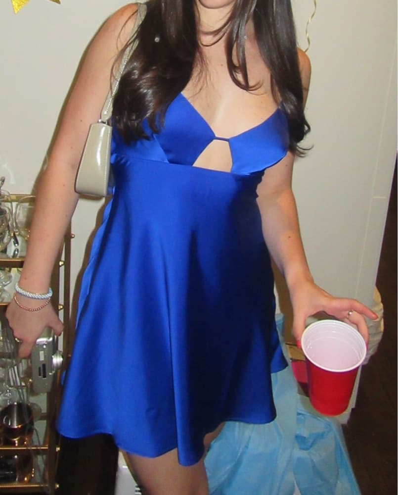 ASTR the Label Royal Blue Mini Dress - Image 1