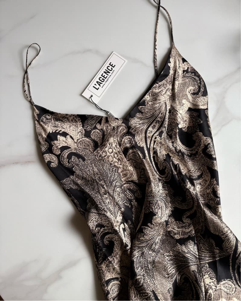 L’AGENCE Silk Midi Dress  - Image 3