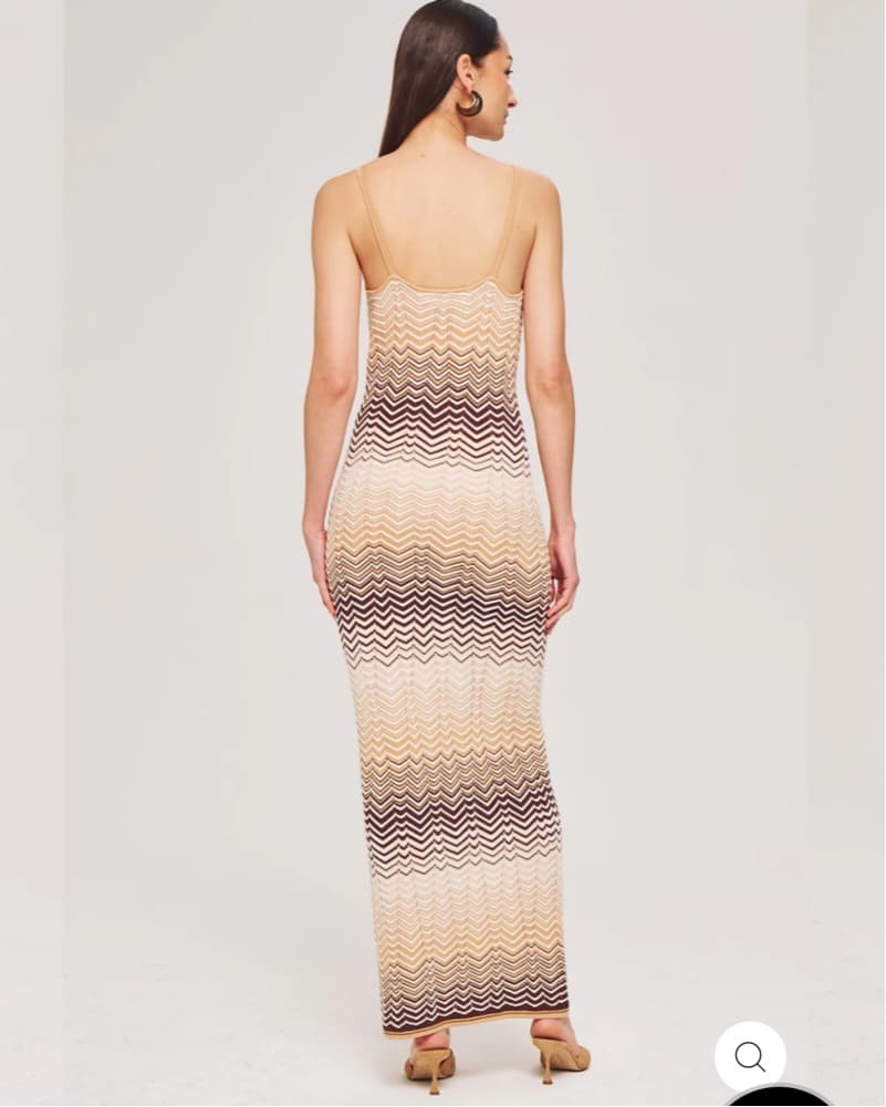 Vibrant Chevron Maxi Dress - Image 2