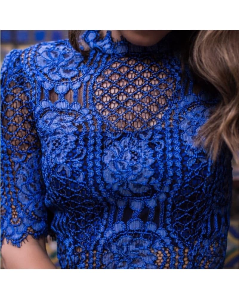 Alexis Blue Pattern Romper  - Image 4