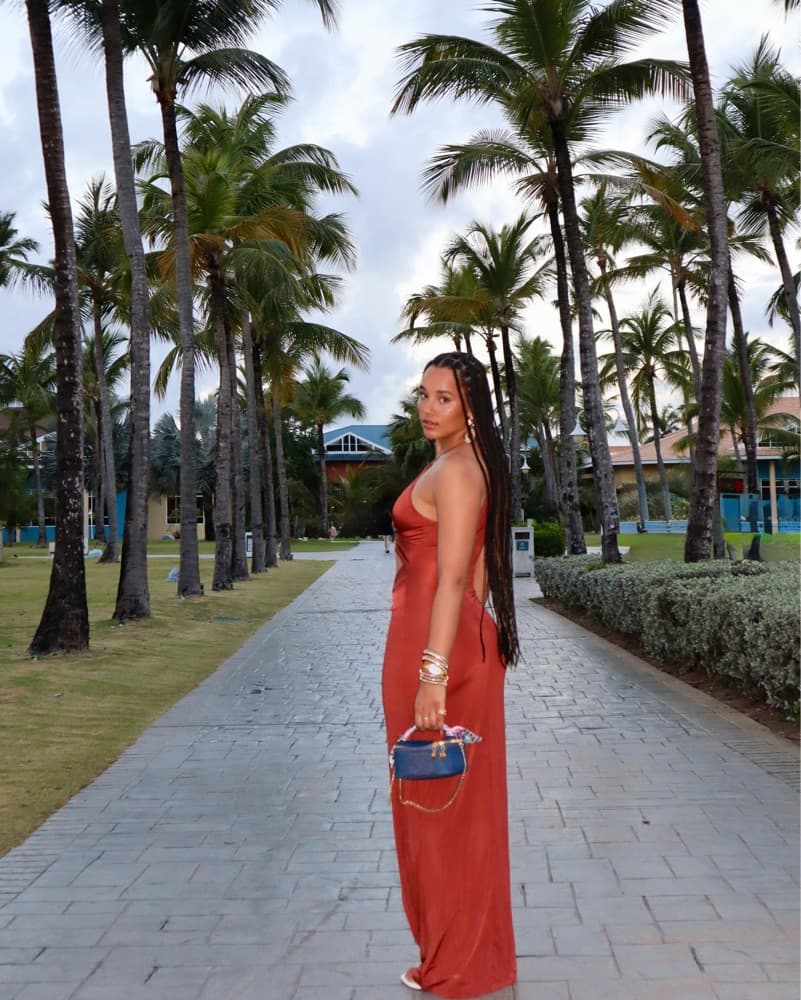 Captivating Crimson Cutout Ensemble - Image 2