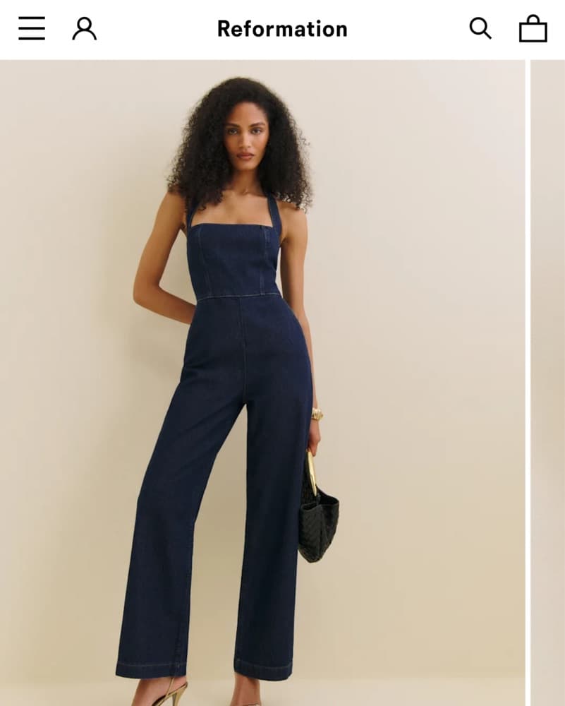 Halter Dark Denim Jumpsuit ⭐️ - Image 3