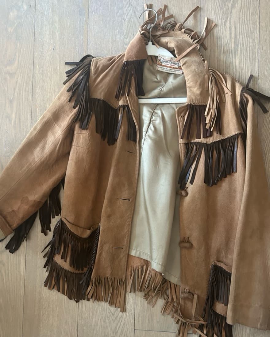 Vintage Brown Fringe Jacket  - Image 3