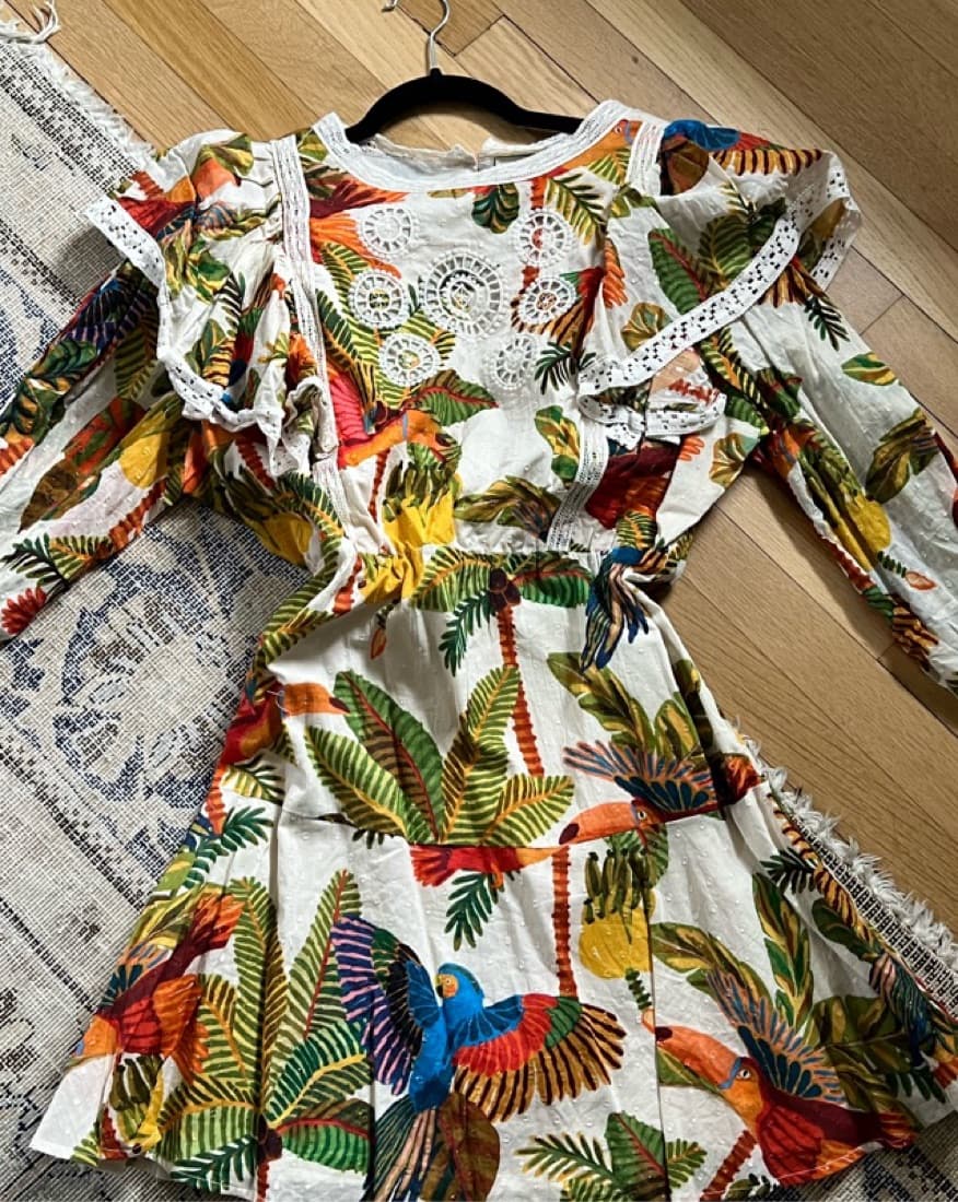Farm Rio Floral Dress - Image 3